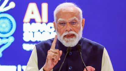 india ai impact summit pm modi manav vision real time ai sign language translation bharat mandapam delhi