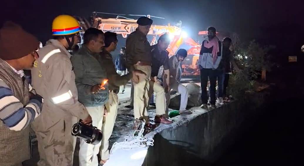 Tragic Accident in Mathura: Car Falls into Canal After Collision Four Youths Killed on Spot