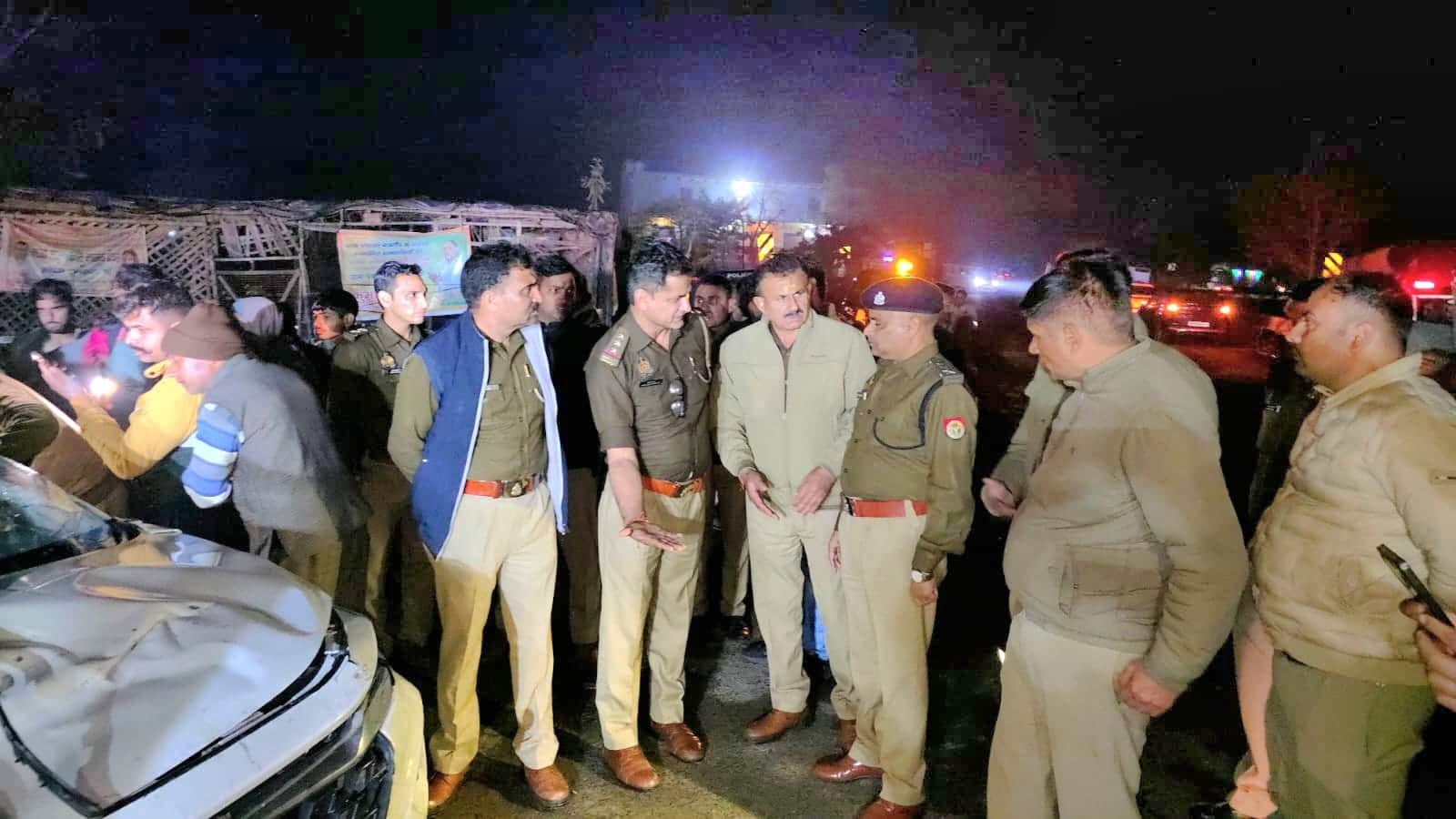 Tragic Accident in Mathura: Car Falls into Canal After Collision Four Youths Killed on Spot