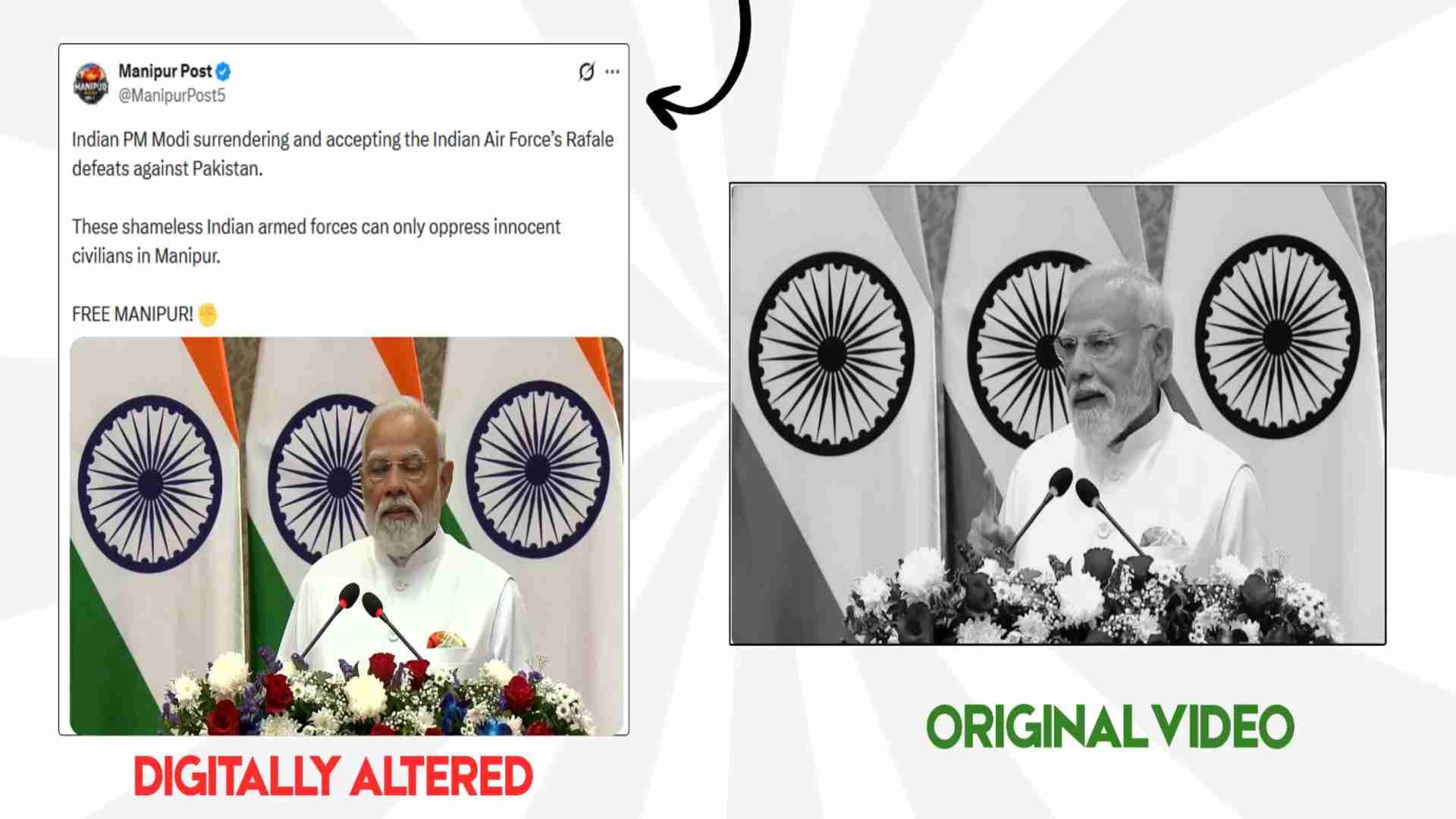Deepfake Alert, PM Modi’s Rafale Destroyed Video Surfaces PIB Fact Check Exposes Pakistan’s Dangerous Propagan