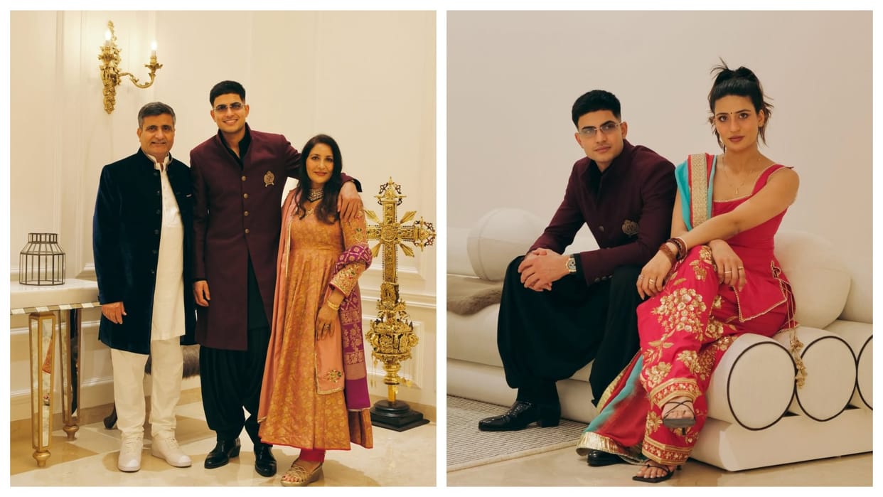 Indian Team Captain Shubman Gill shares Photos with Family see