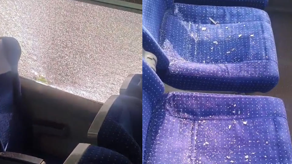 Hardoi: A stone hit the glass of the Vande Bharat Express train near the Balokhar crossing