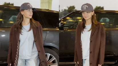 Alia Bhatt spotted at Mumbai airport before going to London she will be presenter at BAFTAs 2026