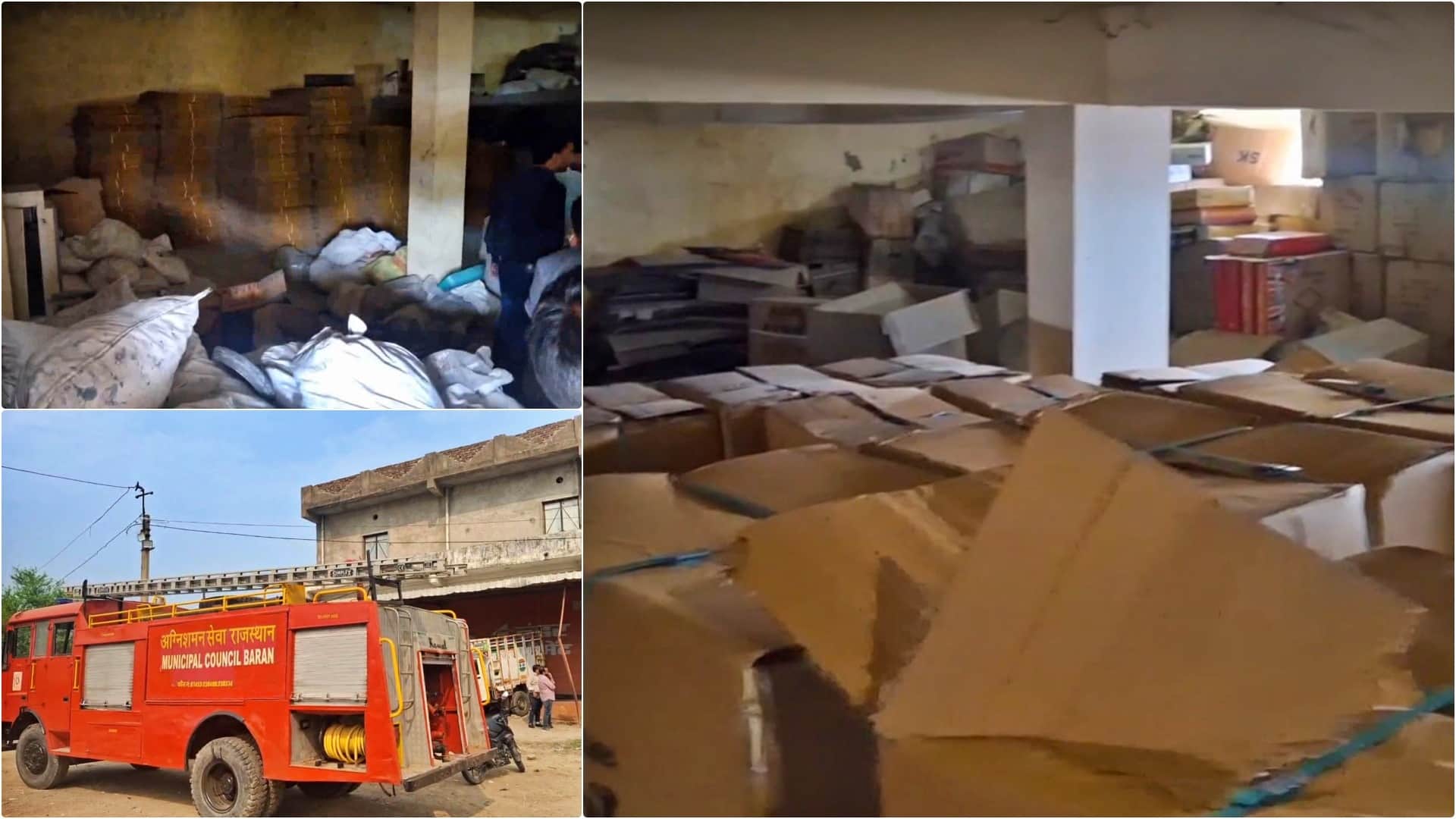 Baran Illegal firecracker factory busted gunpowder worth Rs 10 crore 1000 quintals of firecrackers recovered