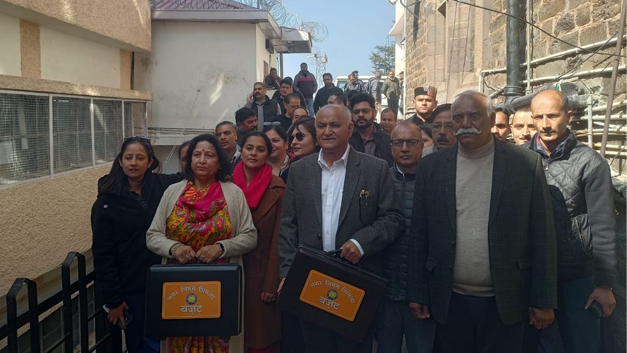 Shimla News Municipal Corporation budget presented Shimla MC Budget 2026 Mayor Surinder Chauhan