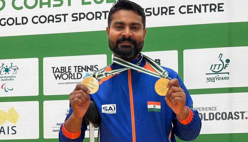 Kanpur Shivam Pal defeating polio and setting an example winning three medals at the World Para Future Cup