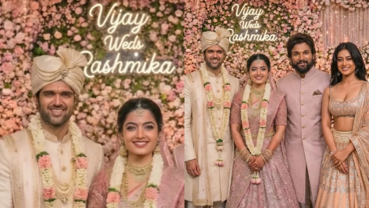 Rashmika Mandanna And Vijay Deverakonda Marriage Pictures Viral Fans Think Its AI