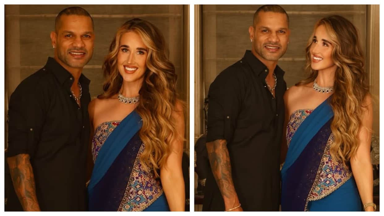Shikhar Dhawan Sophie Shine Sangeet Dance Viral Video Cricketer Shikhar Dhawan Wedding News in Hindi