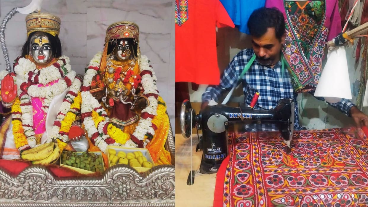 Rangbhari Ekadashi 2026 Mahadev in Kathiawadi kurta and mundu maa Gauri will be adorned in bandhani-patola
