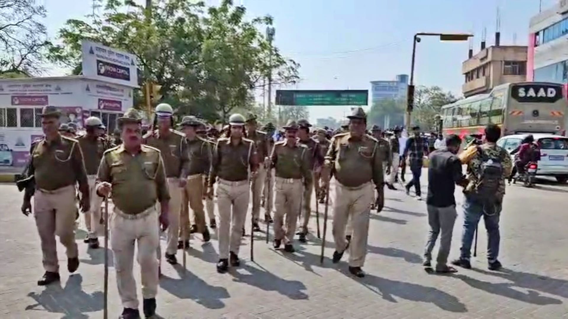 BJP Yuva Morcha Clashes With Police, Protesting Against Rahul Gandhi Over Delhi AI Summit Controversy