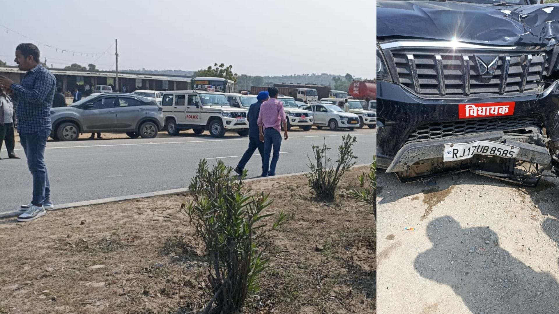 इसी गाड़ी से हुआ एक्सीडेंट