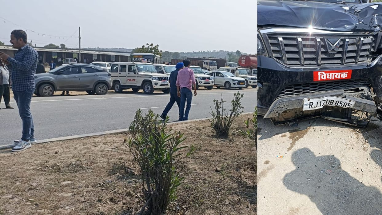 Rajasthan: Former Sarpanch dies after being hit by Scorpio with MLA written on it news in hindi