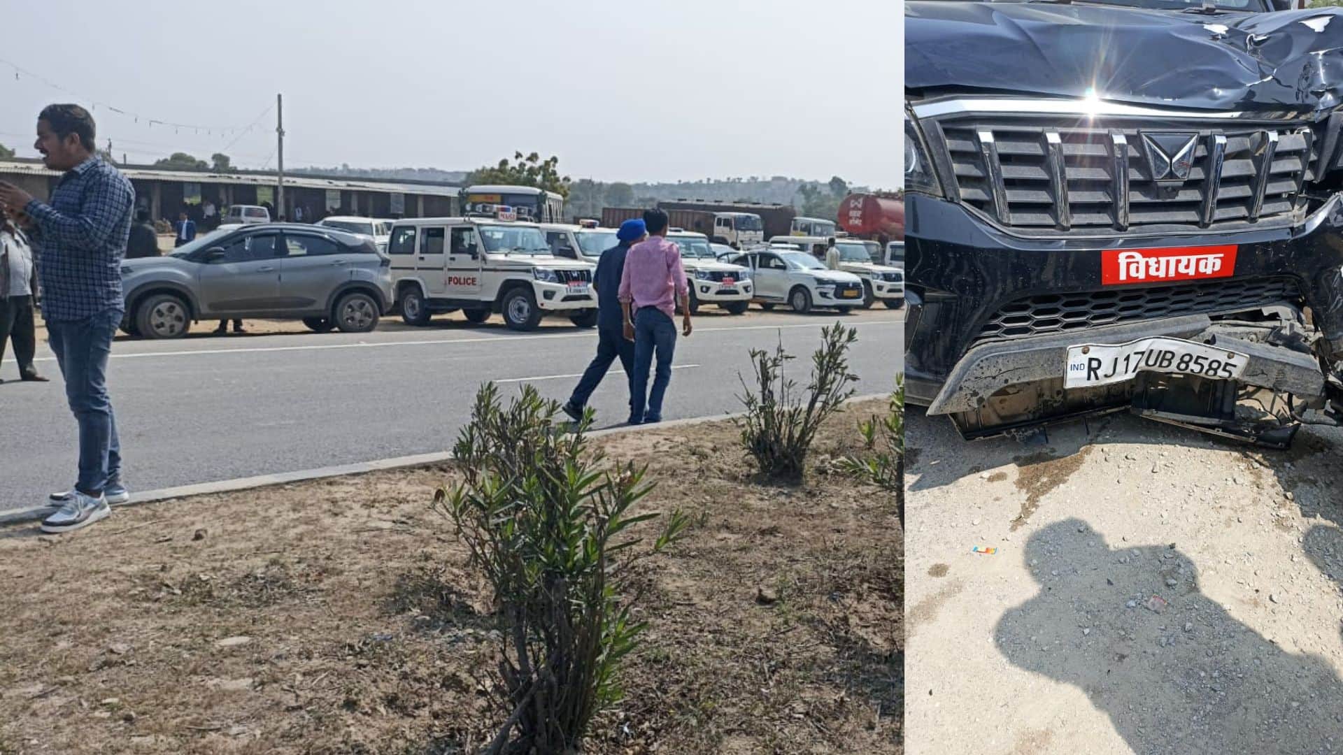 इसी गाड़ी से हुआ एक्सीडेंट