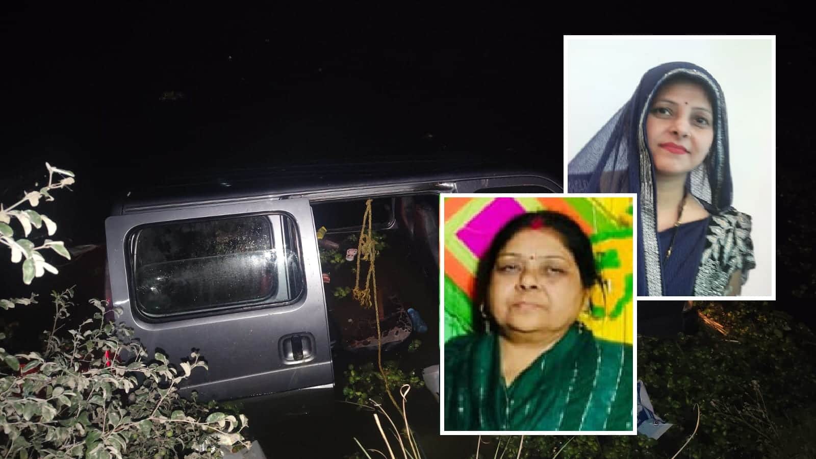 Kanpur Dehat Accident Four people died screaming for help six lives were saved by open car glass