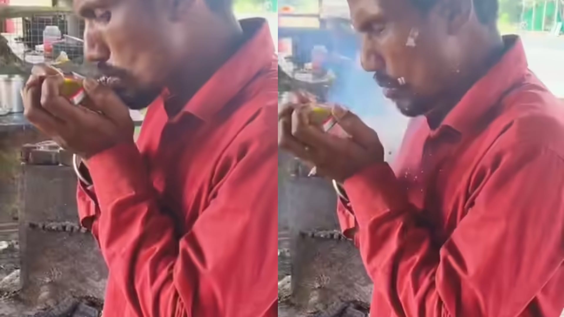 मुंह में पटाखा दबाकर माचिस से जला रहा था शख्स, हुआ ऐसा धमाका कि हिल गया पूरा दिमाग