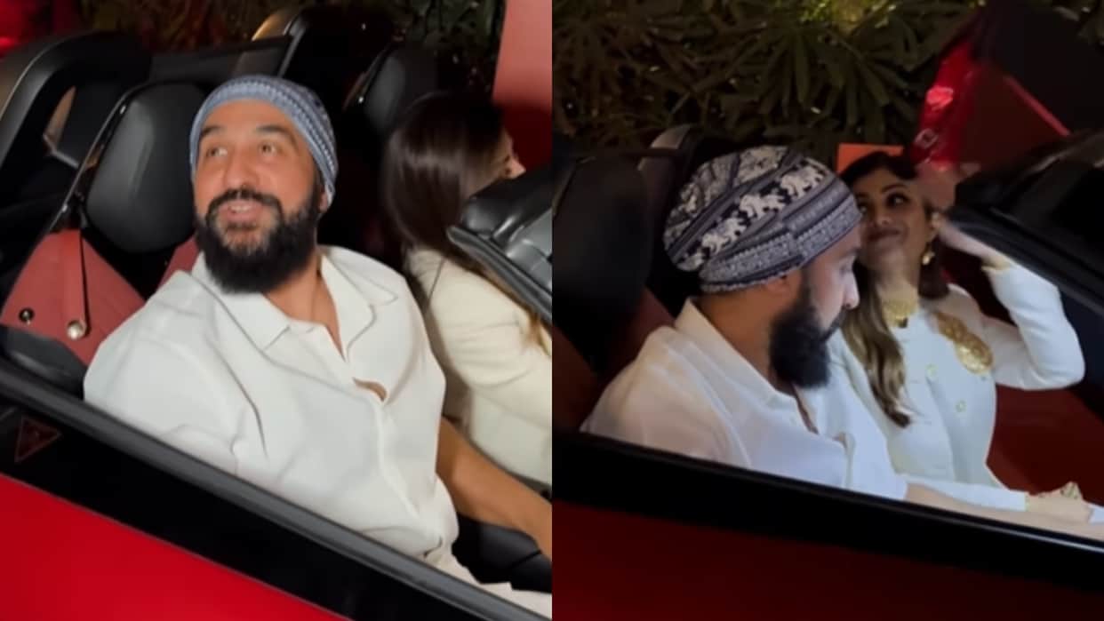Raj Kundra Spot With Wife Shilpa Shetty In Luxury Car After Getting Bail In Bitcoin scam case