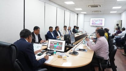 Civil Aviation Department Secretary SK Sinha said Babatpur Airport expansion work should be completed on time