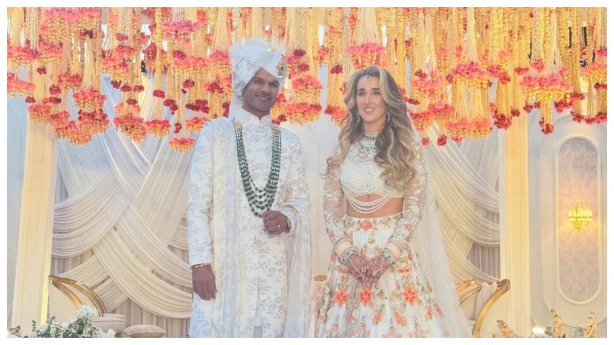 Shikhar Dhawan Marries Sophie Shine Yuzvendra Chahal shares wedding photos and videos