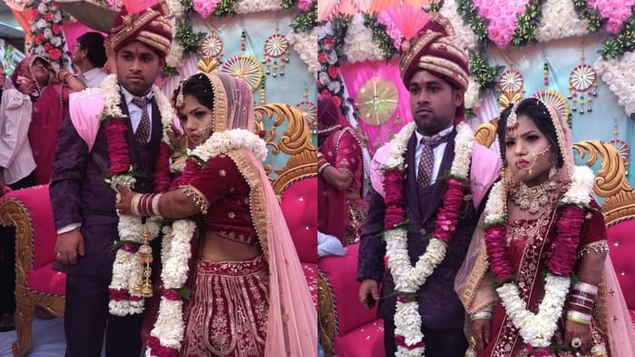 A three foot tall man and two foot seven inch girl got married in Hapur