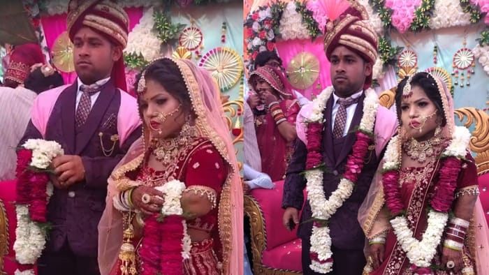 A three foot tall man and two foot seven inch girl got married in Hapur