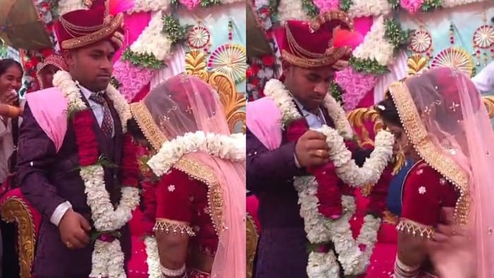 A three foot tall man and two foot seven inch girl got married in Hapur