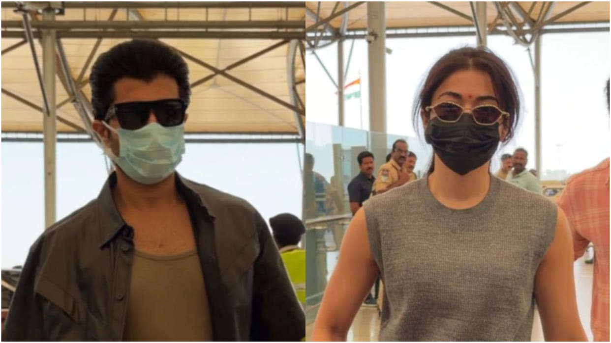 Rashmika Vijay Deverakonda Wedding: Rashmika Mandanna And Vijay Deverakonda in Udaipur Couple Airport Video