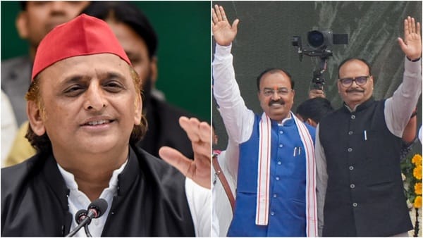 Akhilesh said: Our open offer to both the deputy CMs of the state, bring your 100 MLAs and become the CM.
