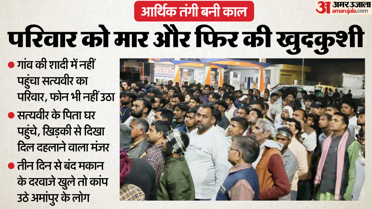 Kasganj murder and suicide Satyaveer family did not attend village wedding and did not even answer his phone