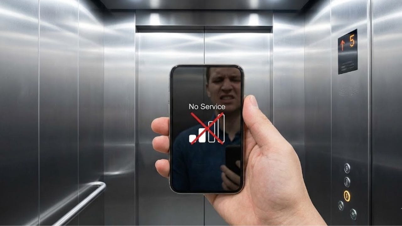 why mobile signals drop inside lift science and reasons explained in hindi