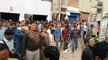 a massive fire broke out a the biscuit factory