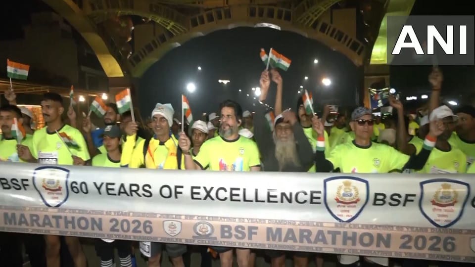 Bordermen Marathon organised by BSF in Amritsar