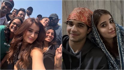 Rasha Thadani Whisper Her Wishes into Nandi Ears shares photos visiting mahadev Temple