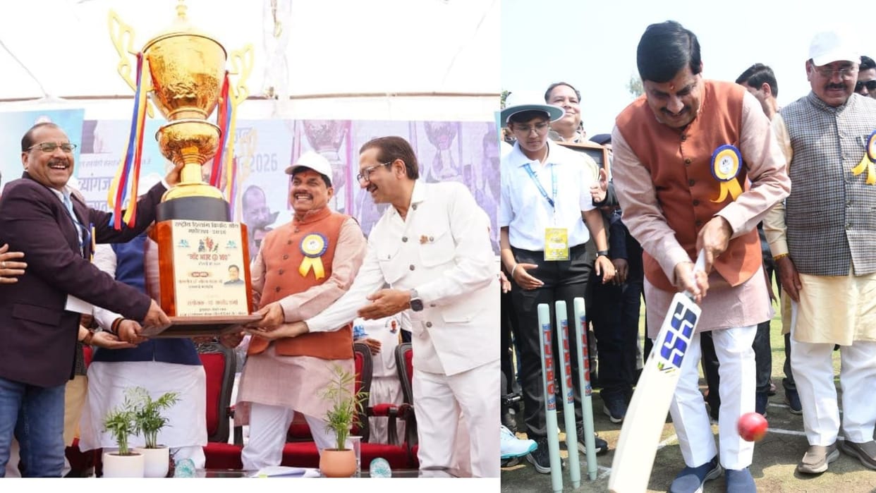 MP News: 100-hour disabled T20 cricket marathon begins in Bhopal, inaugurated by the Chief Minister