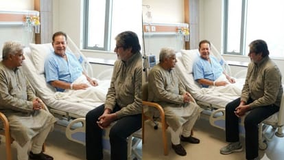 Amitabh Bachchan and Javed Akhtar visit Salim Khan Photos from hospital surface Online Fact Check