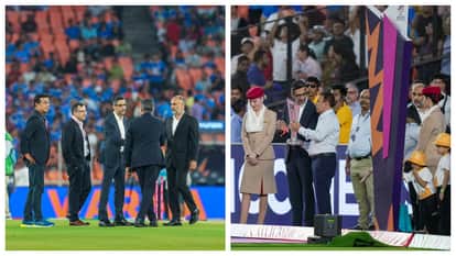 IND vs SA: Sunil Gavaskar and Google CEO Sundar Pichai carry the T20 world cup 2026 trophy