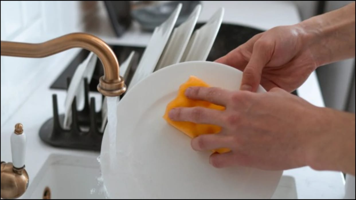 Kitchen Sponges and Dishwashing Water Emerging as Environmental Threat, Study Finds Microplastics Risk