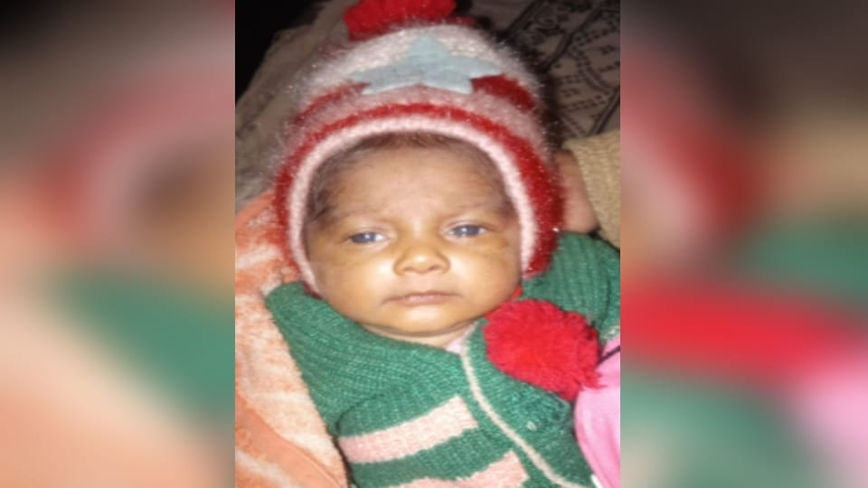 Meerut: Two month old baby died after getting burnt in a fire caused by a candle, the body got burnt like coal