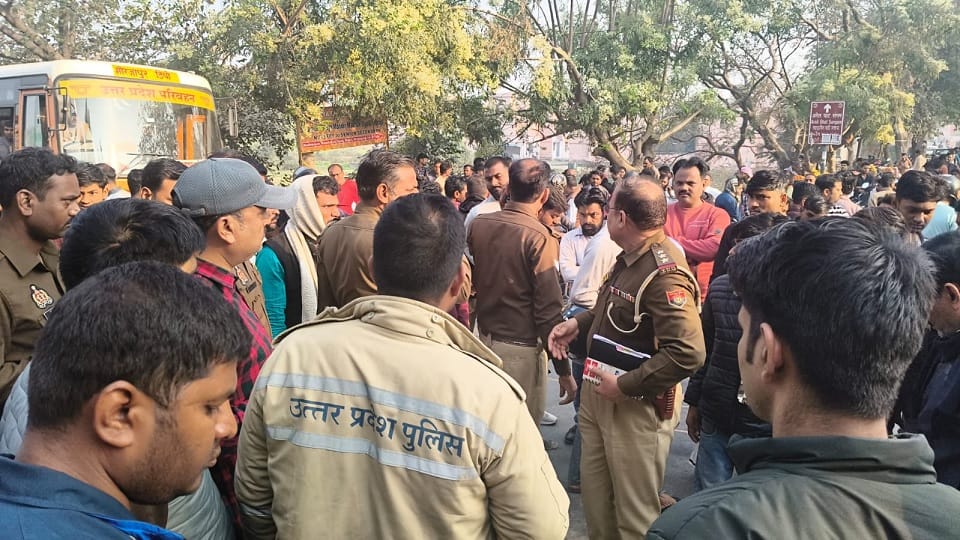 A class 2 student on her way to school died after being hit by an unknown vehicle