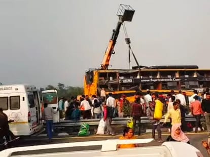 UP: Five killed in expressway accident in Agra; driver was drunk; most passengers were from Bihar