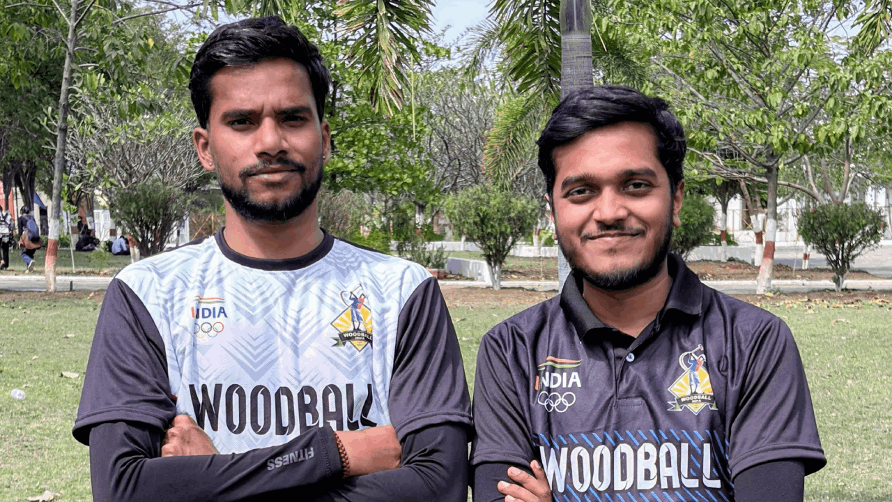 राष्ट्रीय खिलाड़ी आकाश दुबे और रजत सिंह