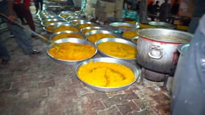 Tent erected for samuhik vivah yojana was torn