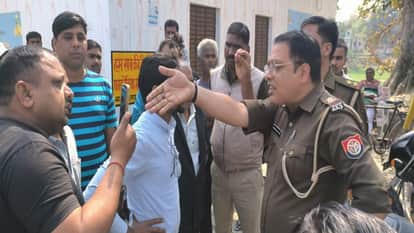 In Prayagraj, villagers held the village head hostage; police rescued him after considerable effort.