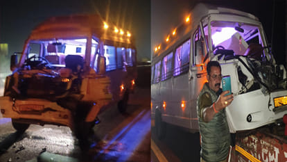 Accident on Lucknow-Agra Expressway: Tourist bus collides with another vehicle, injuring 18 students