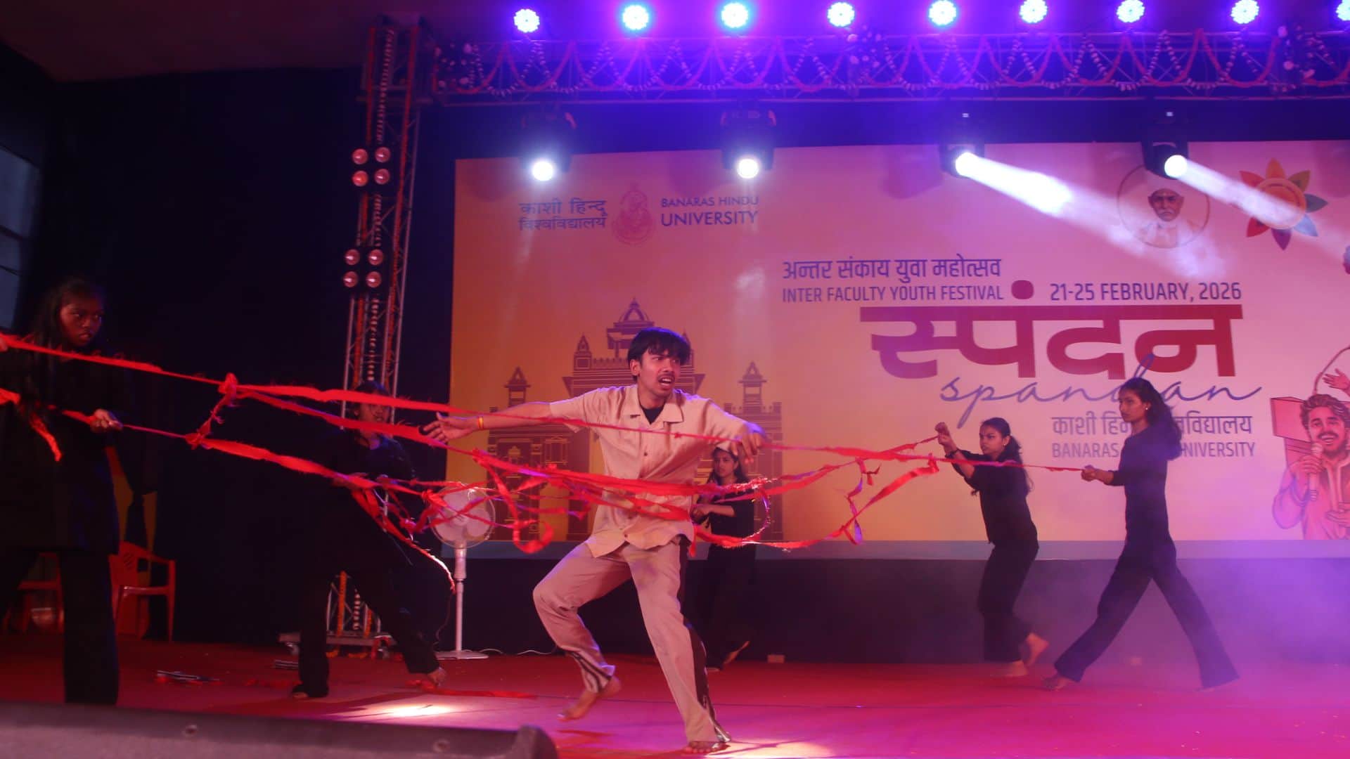 Participants gave wonderful performance in BHU Youth Festival Spandan