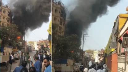 Fire broke out in power transformer at Ramkatora Virat Complex in Varanasi