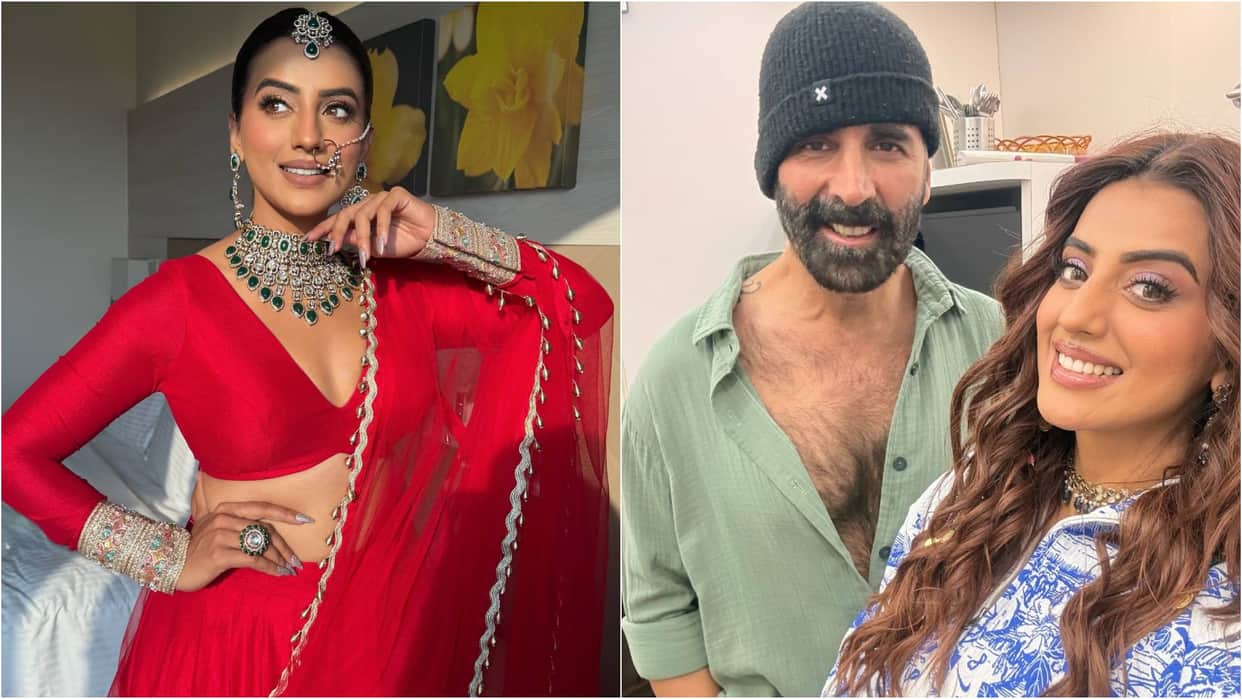 Bhojpuri Actress Akshara singh Shares photo with actor Akshay Kumar says surprise loading