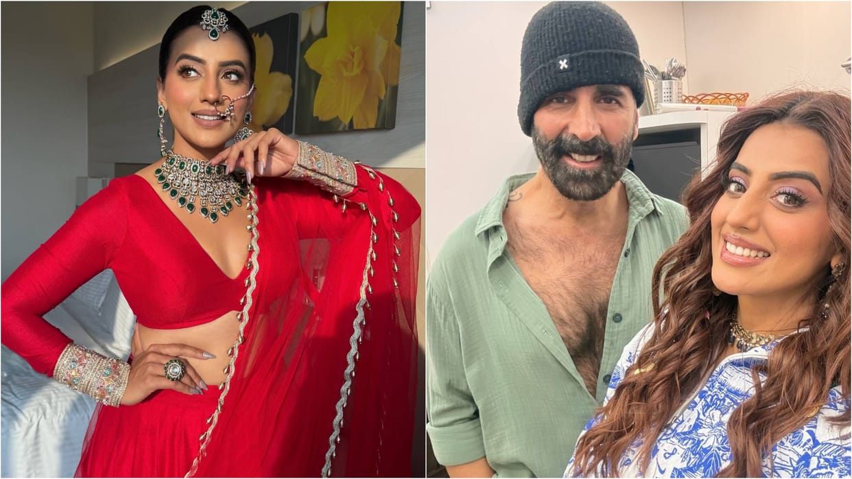 Bhojpuri Actress Akshara singh Shares photo with actor Akshay Kumar says surprise loading