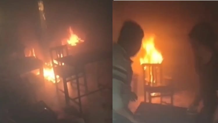 Chamoli: पोखरी में शॉर्ट सर्किट से प्राथमिक विद्यालय  पैणी में आग, मची अफरा तफरी, कंप्यूटर और फर्नीचर जले