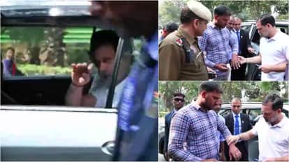 MP News: Rahul Gandhi stops on his way to Bhopal after witnessing an autorickshaw accident and helps the injur