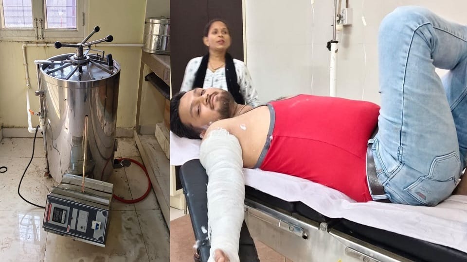 accident in trauma center in firozabad